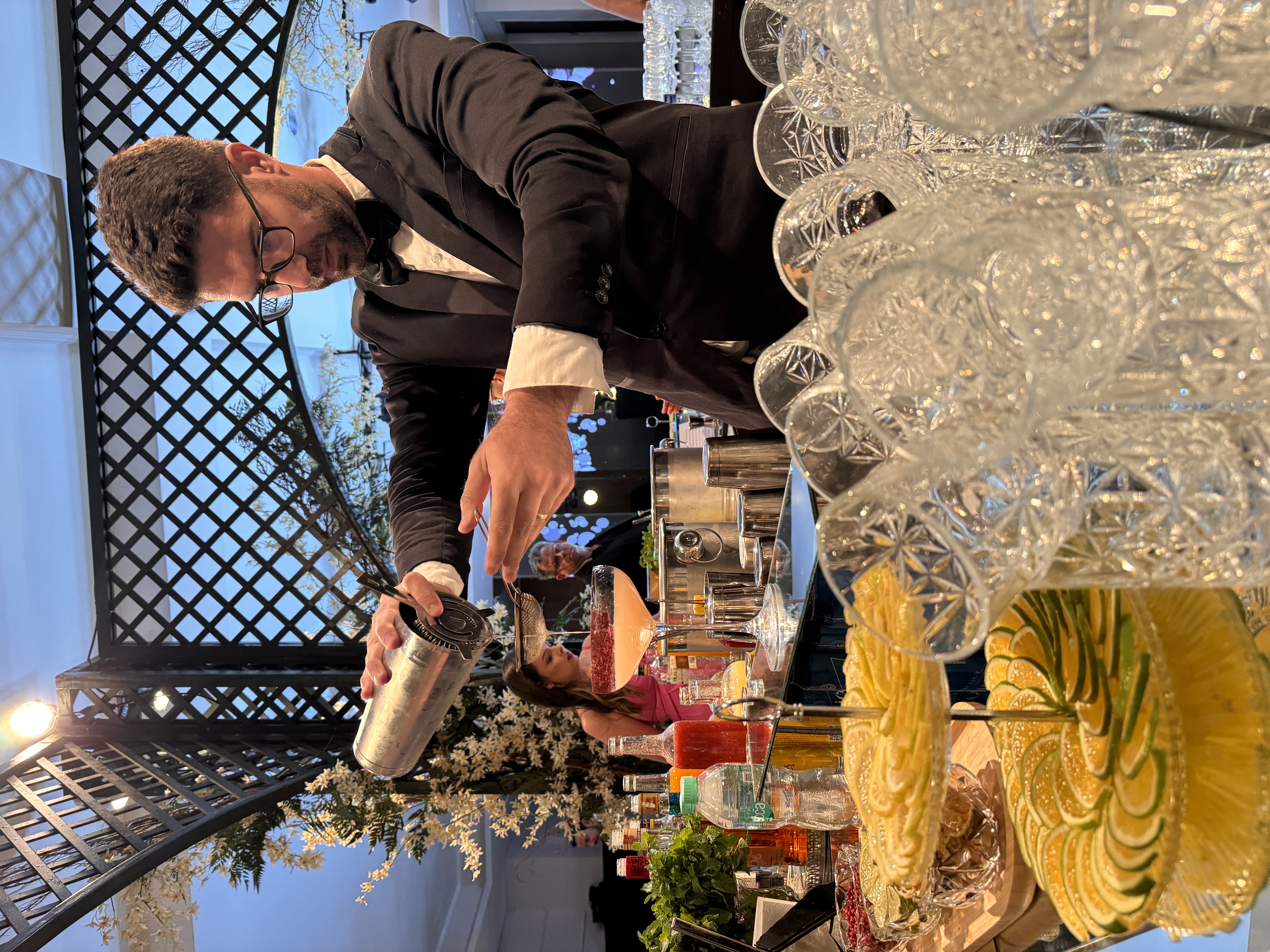 Mesa de drinks para casamento